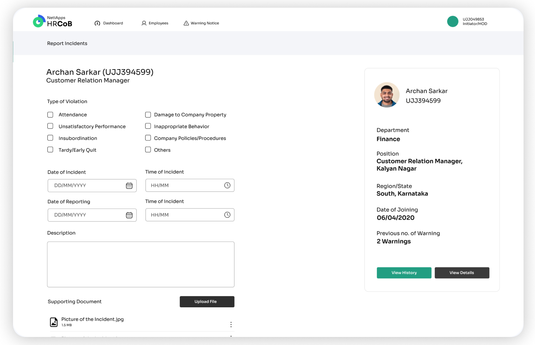Conduct Management Tool