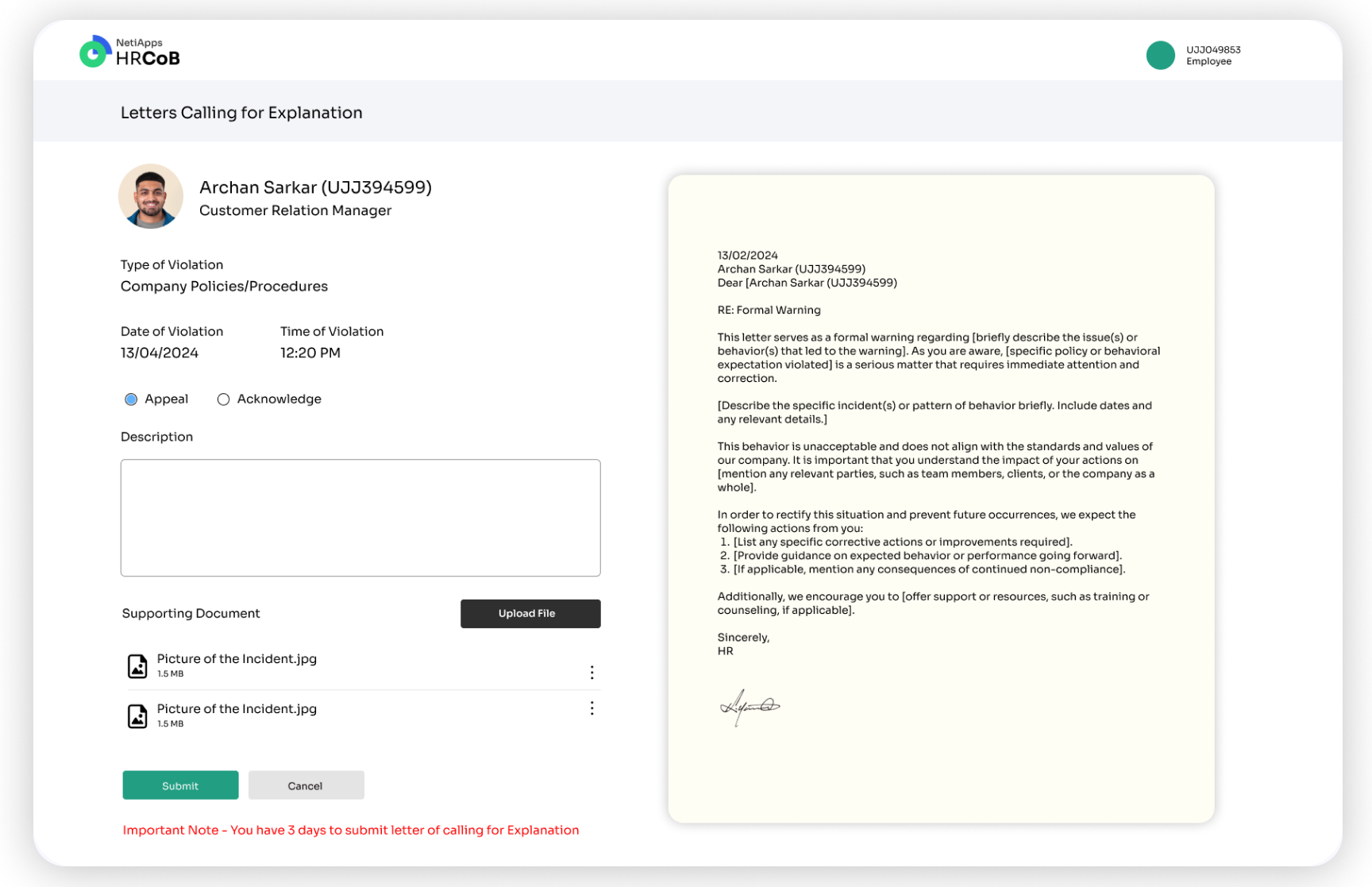 Conduct Management Tool