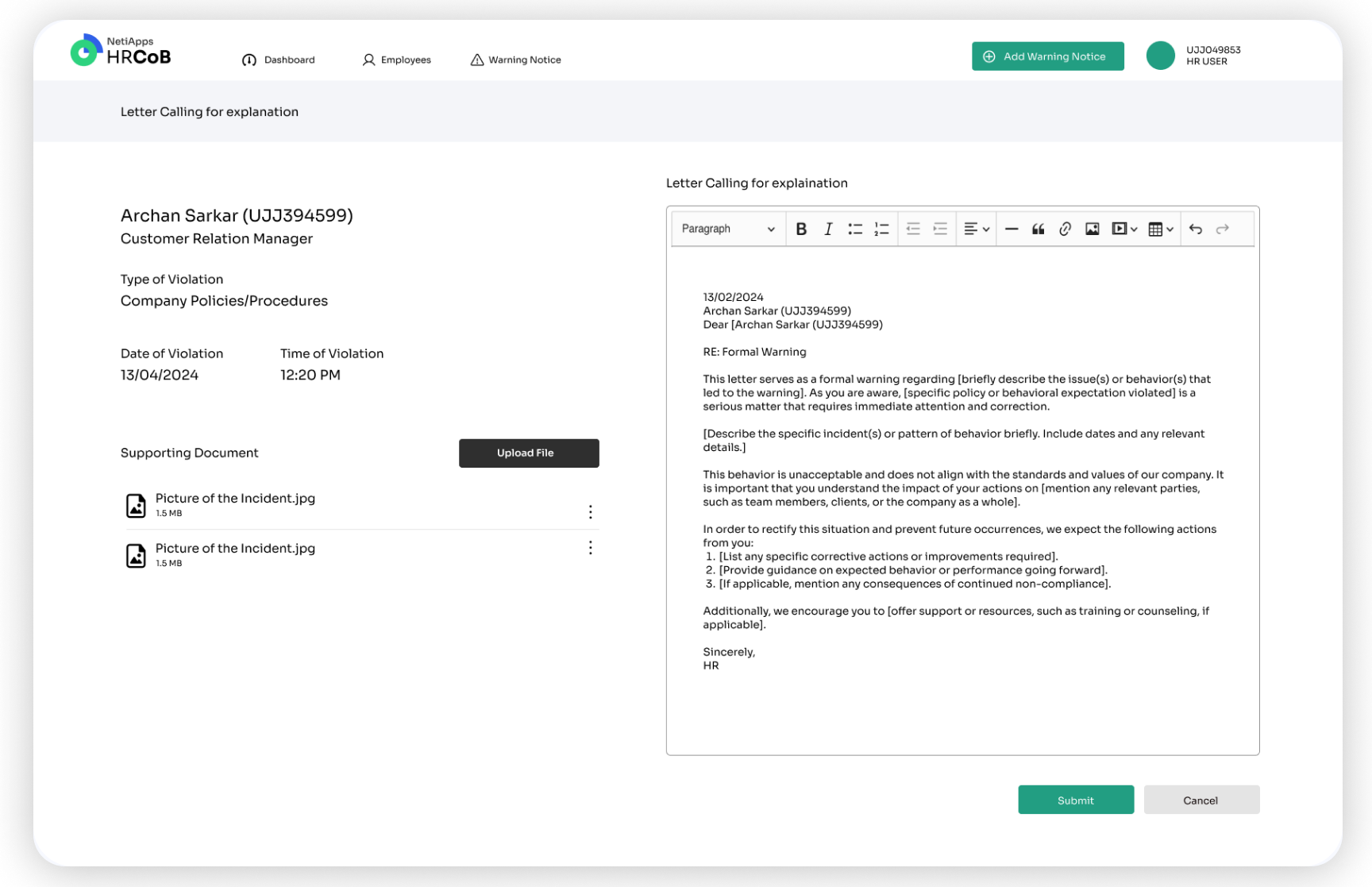 Conduct Management Tool